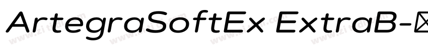 ArtegraSoftEx ExtraB字体转换